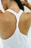 Evelyn Twist Tank Optic White - Final Sale