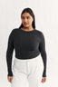 Carina Classic Long Sleeve Charcoal Marle