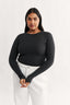 Carina Classic Long Sleeve Charcoal Marle