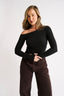 Chelsea Off Shoulder Long Sleeve - Black