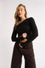 Chelsea Off Shoulder Long Sleeve - Black