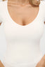 v neck white tshirt powder