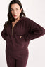 Percy Quarter Zip Jumper Merlot - Final Sale