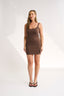 Harper Scoop Dress Chestnut - Final Sale