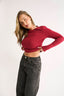 Harvee Relaxed Long Sleeve - Berry