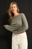 Harvee Relaxed Long Sleeve Thyme - Final Sale
