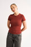 Jenna T-Shirt Brick - Final Sale