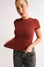 Jenna T-Shirt Brick - Final Sale