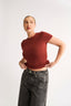 Jenna T-Shirt Brick - Final Sale