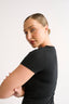 Jenna Crew Neck T-Shirt Black - Final Sale