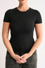 Jenna Crew Neck T-Shirt Black - Final Sale