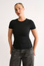 Jenna Crew Neck T-Shirt Black - Final Sale