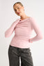 Margot Boat Neck Long Sleeve - Vintage Pink
