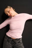Margot Boat Neck Long Sleeve - Vintage Pink
