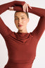 Margot Boat Neck Long Sleeve Brick - Final Sale