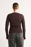 Jenna Crew Neck Long Sleeve - Pecan