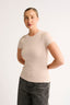 Jenna Crew Neck T-Shirt Chai - Final Sale