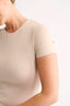 Jenna Crew Neck T-Shirt Chai - Final Sale