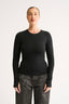 Jenna Crew Neck Long Sleeve - Black