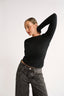 Jenna Crew Neck Long Sleeve - Black