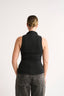 Emily Mock Neck Tank Black - Final Sale