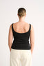 Harper Scoop Neck Singlet - Black