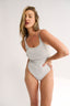 Bella Bodysuit Grey Marle - Final Sale