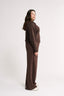 Percy Quarter Zip Jumper Espresso - Final Sale