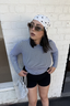 Carina Classic Long Sleeve Black/White Stripe - Final Sale