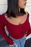 Nat Scoop Long Sleeve Currant - Final Sale
