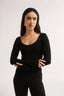 Nat Scoop Long Sleeve Black - Final Sale