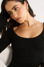 Nat Scoop Long Sleeve Black - Final Sale