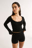 Nat Scoop Long Sleeve Black - Final Sale