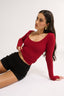 Nat Scoop Long Sleeve Currant - Final Sale