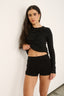 Evelyn Twist Tank Black - Final Sale