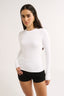 Carina Classic Long Sleeve Optic White