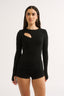 Neve Cutout Long Sleeve Black - Final Sale