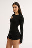 Neve Cutout Long Sleeve Black - Final Sale