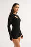 Neve Cutout Long Sleeve Black - Final Sale