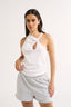 Evelyn Twist Tank Optic White - Final Sale