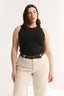 Carina Crew Tank Black