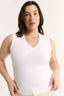 Stella V Neck Tank Optic White