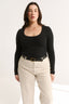Ruby Scoop Long Sleeve Black
