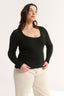 Ruby Scoop Long Sleeve Black