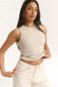 Carina Crew Tank Oatmeal Marle
