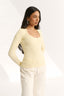 Ruby Scoop Long Sleeve Buttermilk