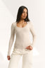 Ruby Scoop Long Sleeve Oatmeal Marle