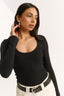 Ruby Scoop Long Sleeve Black