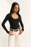 Ruby Scoop Long Sleeve Black