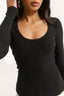 Ruby Scoop Long Sleeve Black